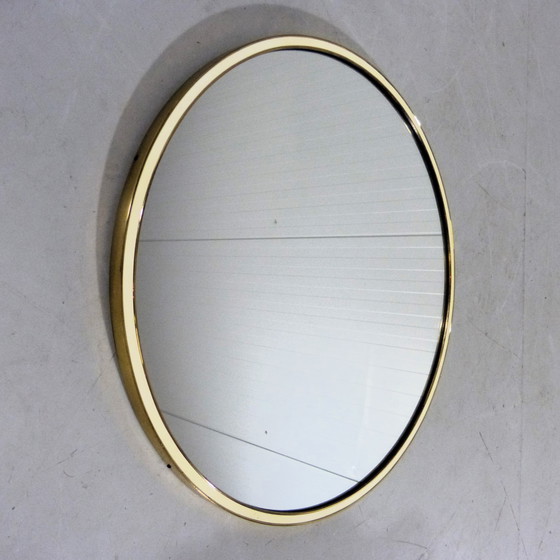 Image 1 of Brass wall mirror Vereinigte Werkstatten München 1950s