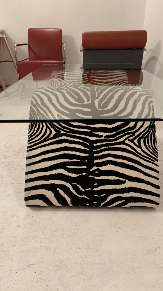 Image 1 of Bretz Design Table en verre zebra