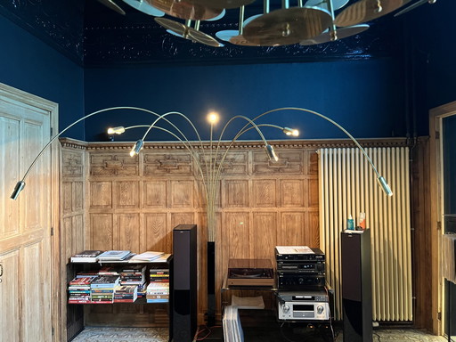 Lampadaire vintage à 7 lumières