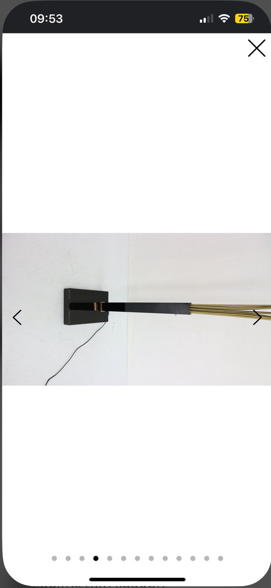 Image 1 of Lampadaire vintage à 7 lumières