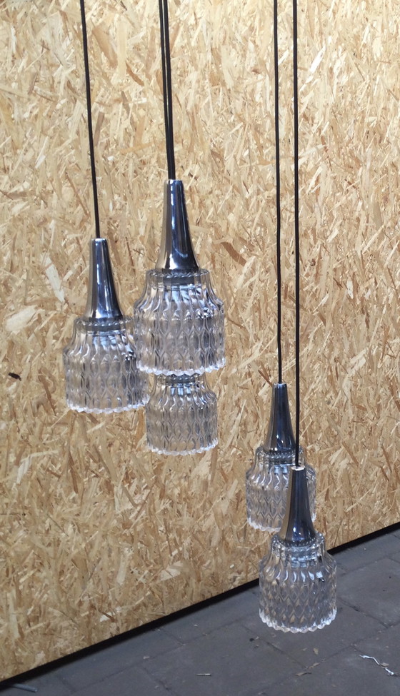 Image 1 of Lampada a sospensione a cascata vintage