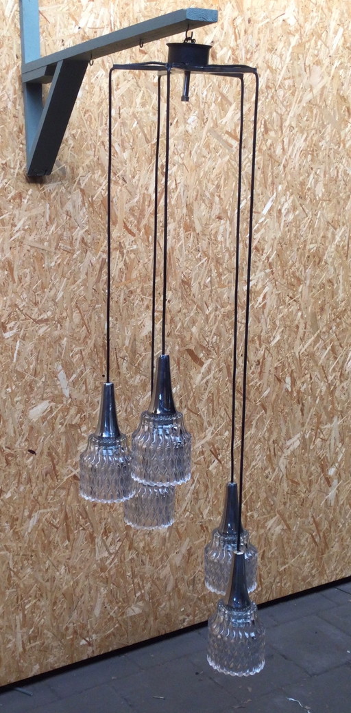 Lampe suspendue cascade vintage