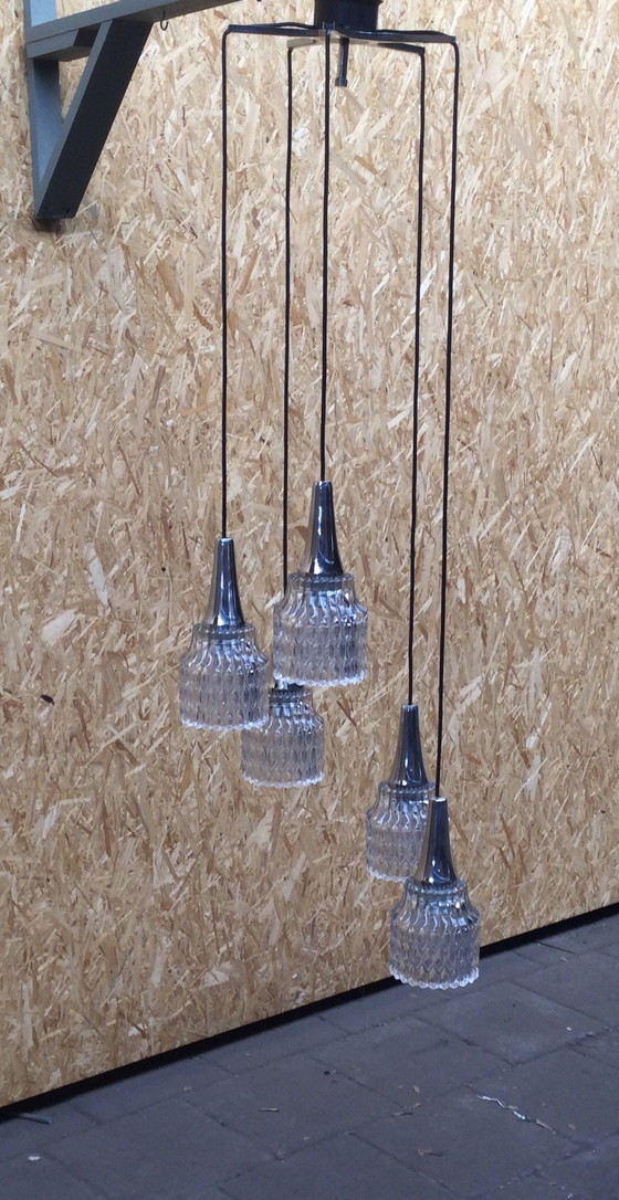 Image 1 of Lampada a sospensione a cascata vintage