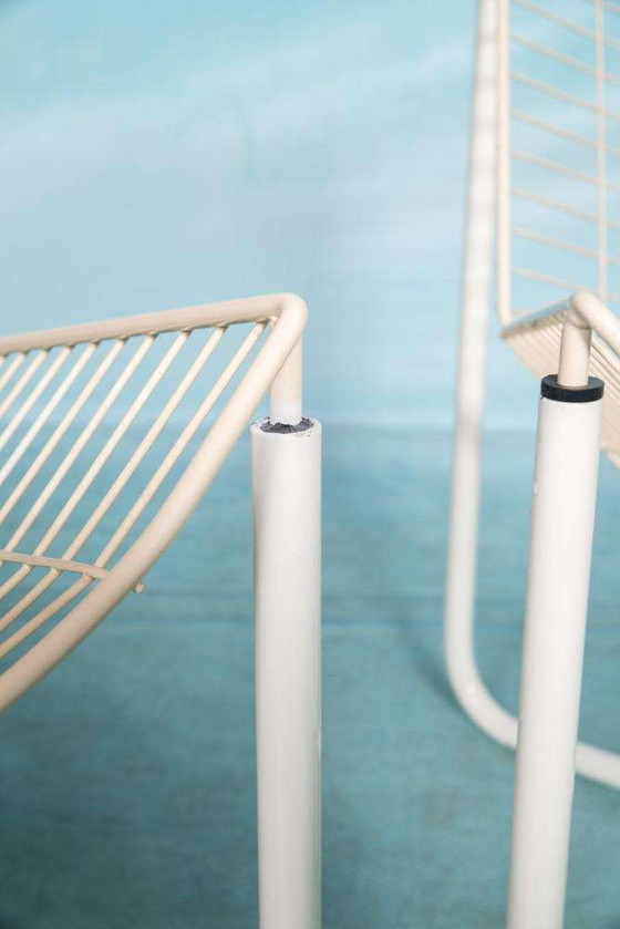 Image 1 of Set vintage Gammelgaard wire chair, wired lounge chairs Jarpen