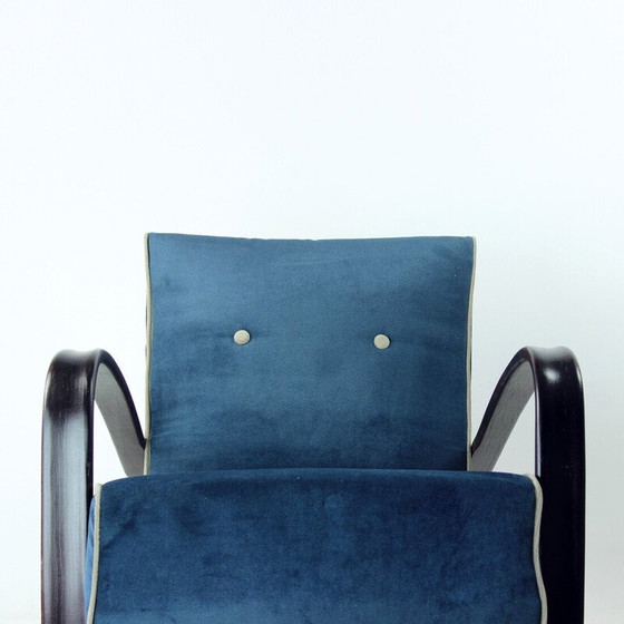 Image 1 of Vintage armchair model H- 269 in wood and fabric by Jindřich Halabala for Up Závody, Czechoslovakia 1920
