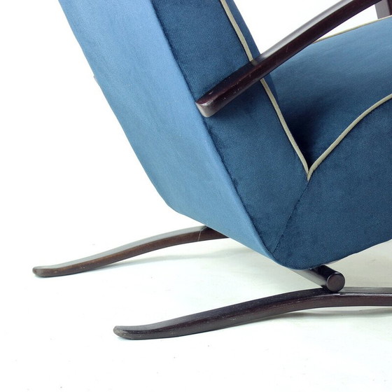 Image 1 of Vintage armchair model H- 269 in wood and fabric by Jindřich Halabala for Up Závody, Czechoslovakia 1920