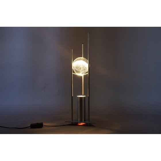 Image 1 of Vintage Bubble table lamp in glass and metal, Germany 1990