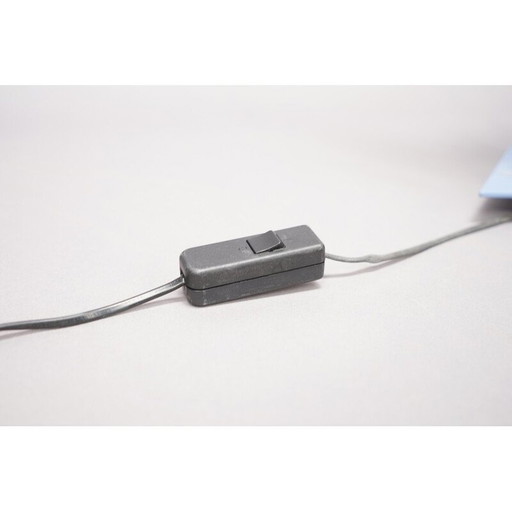 Lampada da tavolo vintage Bubble in vetro e metallo, Germania 1990