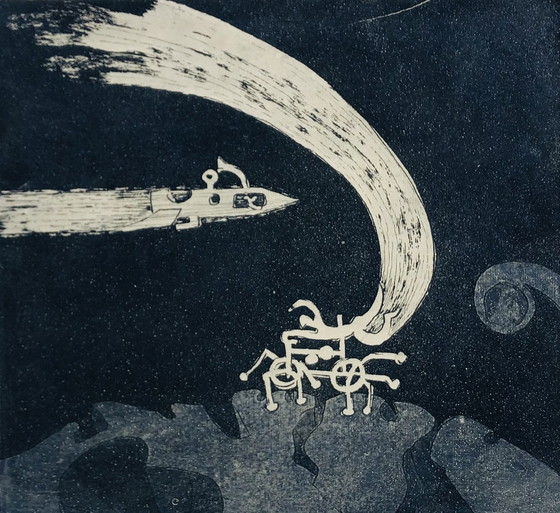 Image 1 of Rob Clous - Etching - Space Travel II