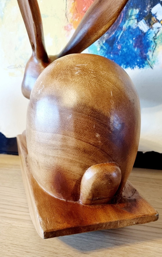 Image 1 of Vintage handcarved rabbit