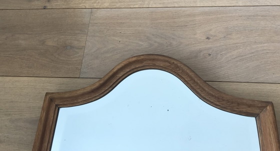 Image 1 of Vintage Oak Mirror