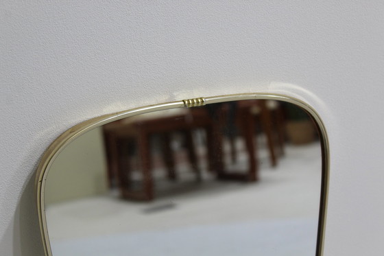 Image 1 of Miroir vintage, laiton - années 1960