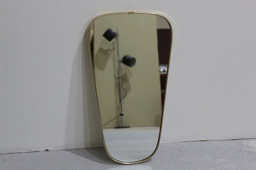 Vintage mirror, brass - 1960s