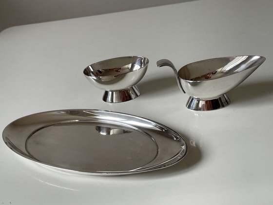 Image 1 of Gero Cream set silver plated