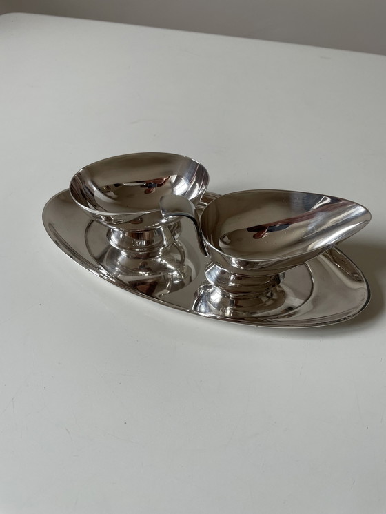 Image 1 of Gero Cream set silver plated