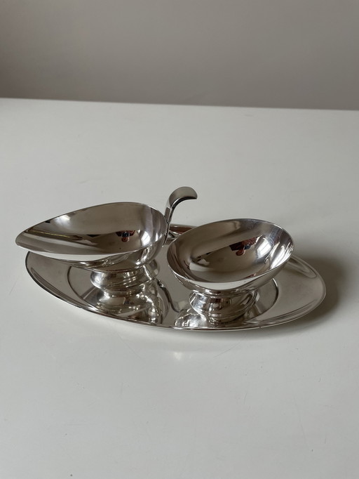 Gero Cream set silver plated