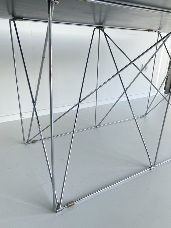 Image 1 of Max Sauze glass folding table