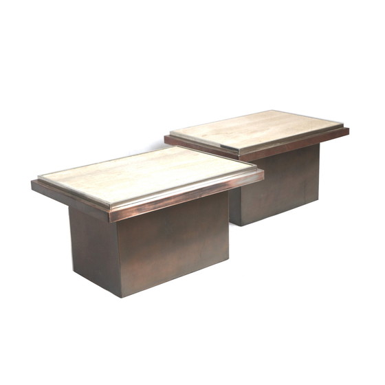 Image 1 of 2x table basse Belgo Chrom