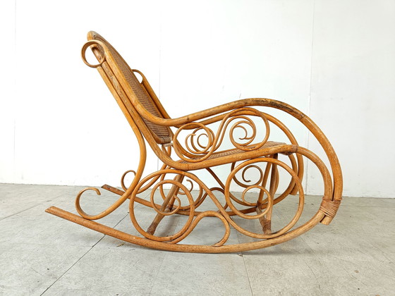 Image 1 of Vintage thonet style rocking chair