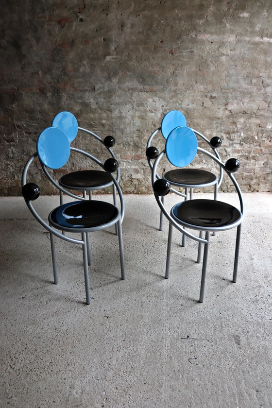 Image 1 of 4x Memphis Milano First Chair by Michele de Lucchi