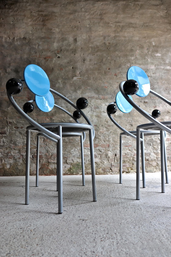 Image 1 of 4x Memphis Milano First Chair by Michele de Lucchi