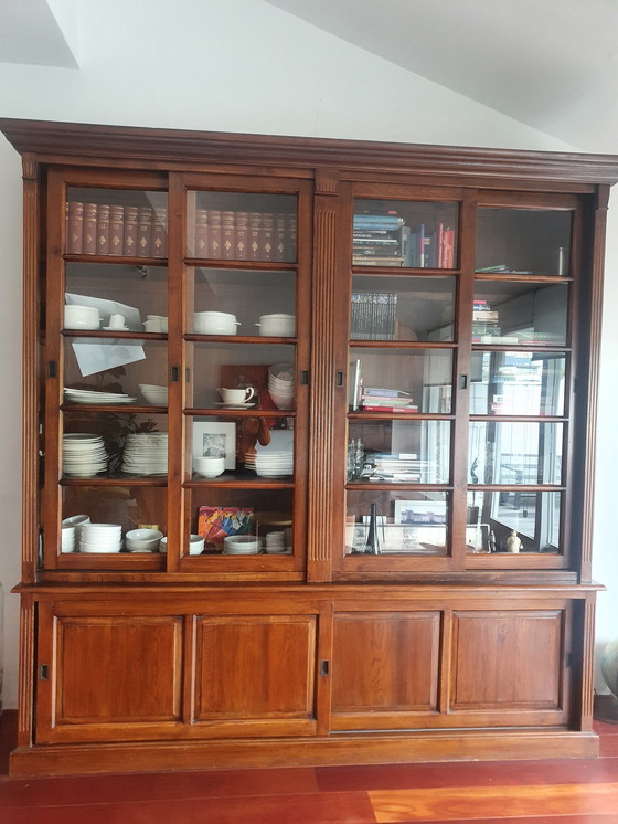 Image 1 of Flamant teak display cabinet