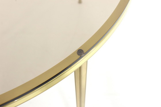 Image 1 of Ateliers Unis d'or Hollywood Regency Coffee Table / Table basse en laiton