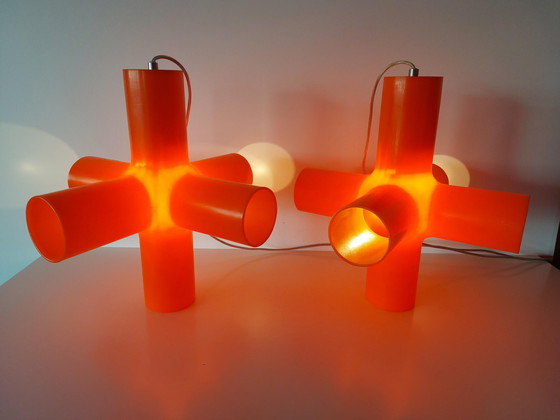 Image 1 of 2 orange Crosslights, Jan Melis & Ben Oostrum