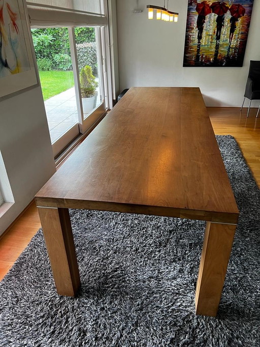 American walnut dining table, 3 mtr