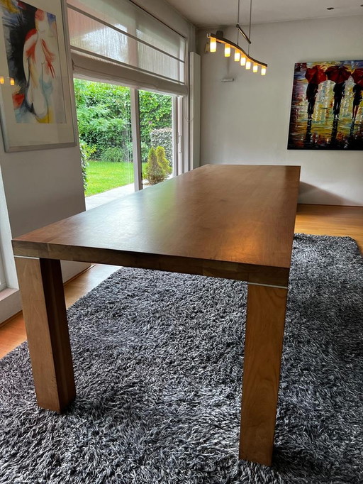 American walnut dining table, 3 mtr