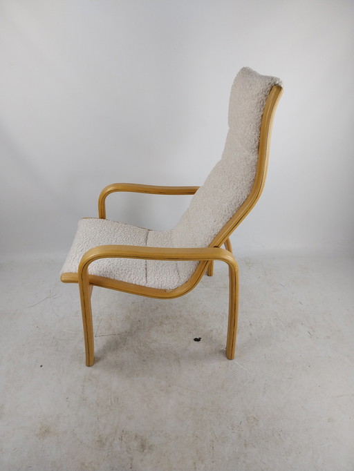 1 X Swedese Chair By Yngve Ekström 1970'S White Bouclé
