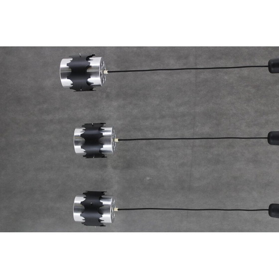 Image 1 of Set of 3 vintage pendant lamp, Denmark 1960
