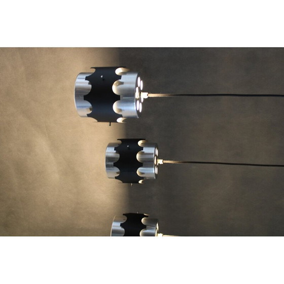 Image 1 of Set of 3 vintage pendant lamp, Denmark 1960
