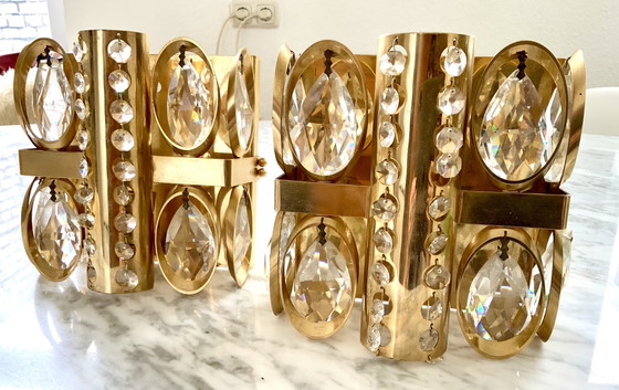 Image 1 of 4x crystal wall lights from Palwa