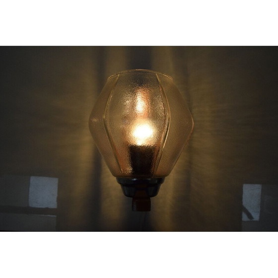 Image 1 of Lampada vintage in vetro di Drevo Humpolec, Cecoslovacchia 1960