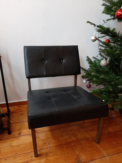 Gijs Van Der Sluis Leather Armchair