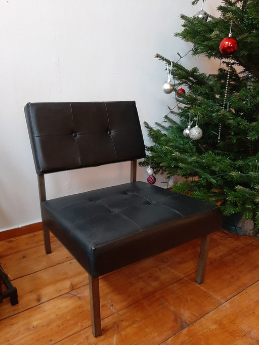 Gijs Van Der Sluis Leather Armchair