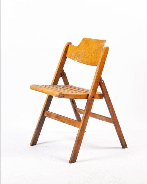 Wilde & Spieth wooden folding chair by Egon Eiermann