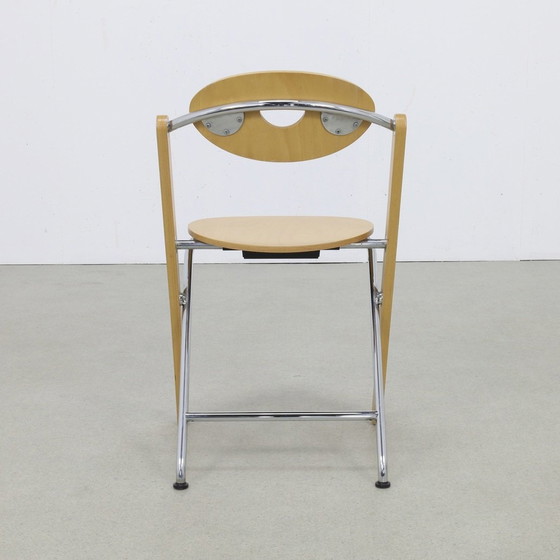 Image 1 of 4X Postmodern Folding Chair, Ruud-Jan Kokke Kembo, 1980S