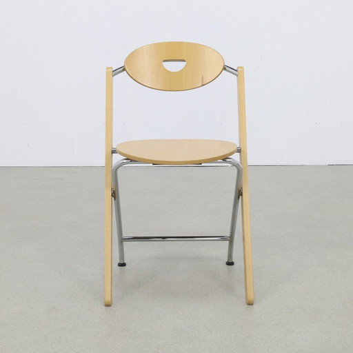 4X Postmodern Folding Chair, Ruud-Jan Kokke Kembo, 1980S