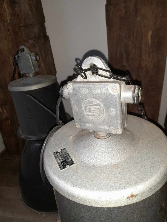 Image 1 of 2x lampe vintage Elektrosvit 24401 en émail