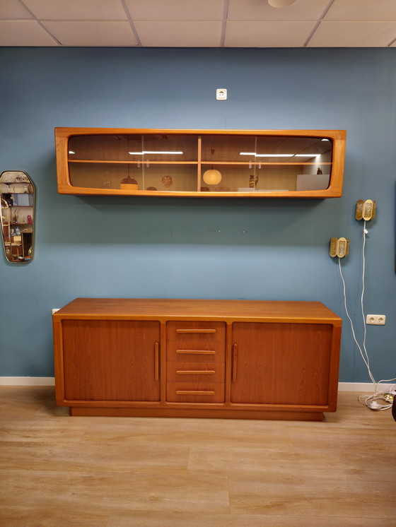 Image 1 of Buffet vintage + vitrine Unité murale