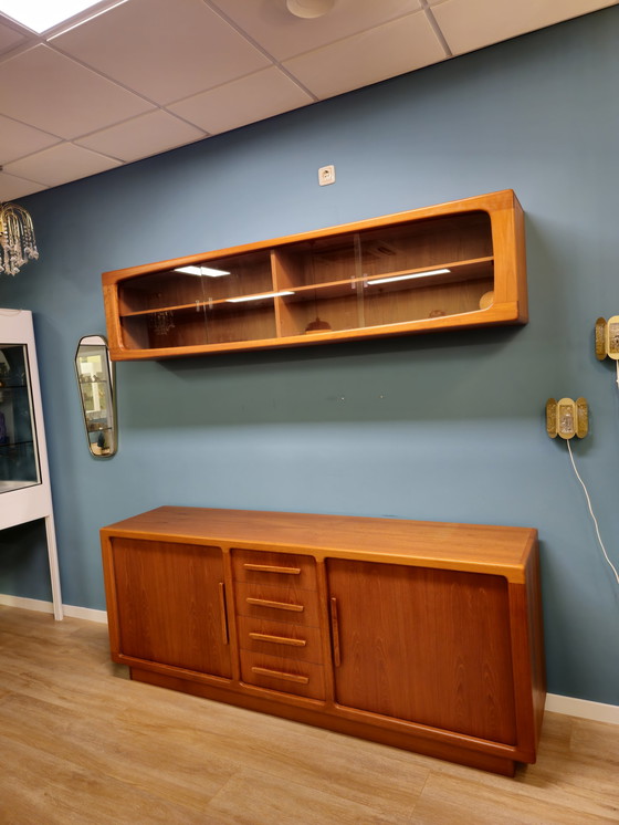 Image 1 of Buffet vintage + vitrine Unité murale