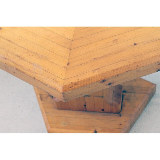 Image 1 of Divano vintage in pino laminato massello, 1970