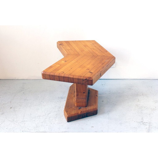 Divano vintage in pino laminato massello, 1970