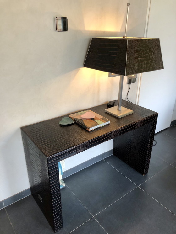 Image 1 of Philipp Plein Paris Croco table lamp + Nizza console