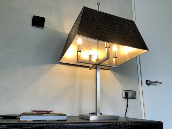 Image 1 of Philipp Plein Paris Croco table lamp + Nizza console