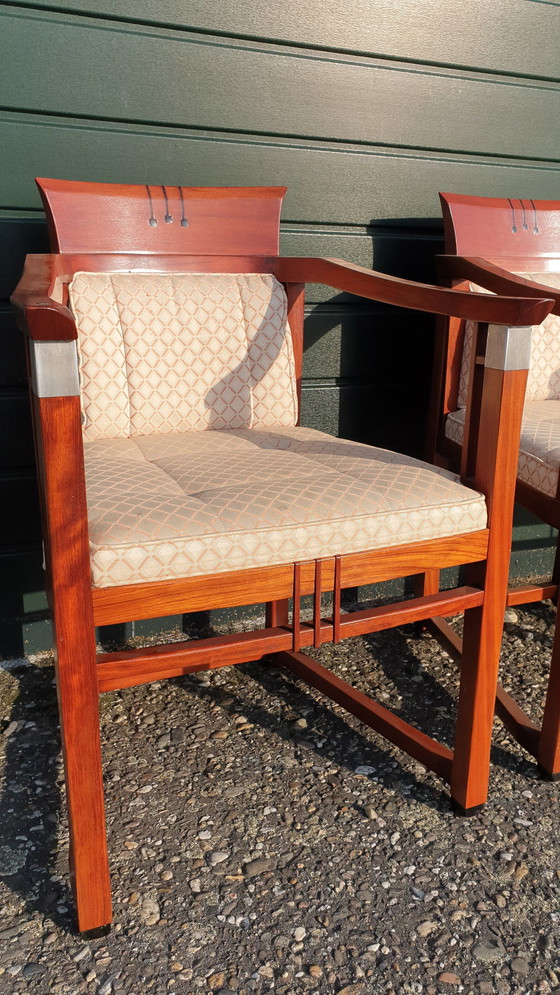 Image 1 of 6 Schuitema Art Nouveau Dining Room Armchairs