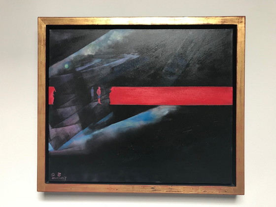 Image 1 of 5-Panel Painting "Blood Band" By Lucia Bezemer