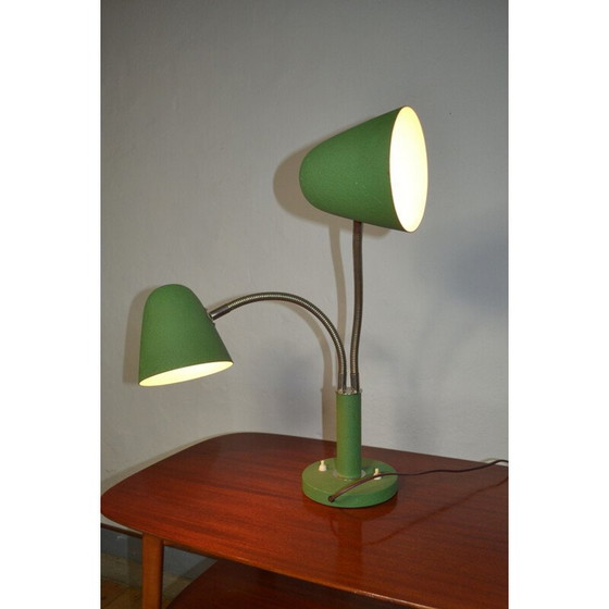 Image 1 of Vintage adjustable table lamp with 2 arms